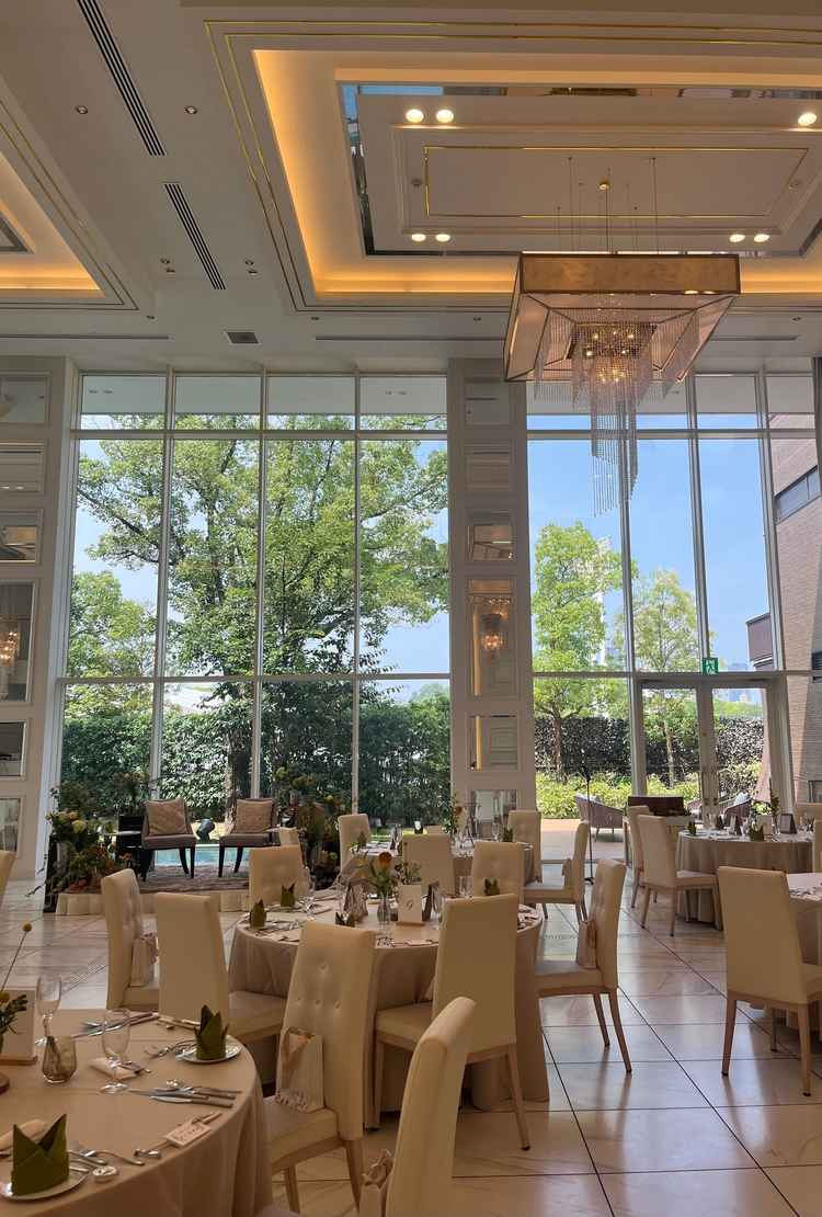 大阪城が見えて素敵でした。