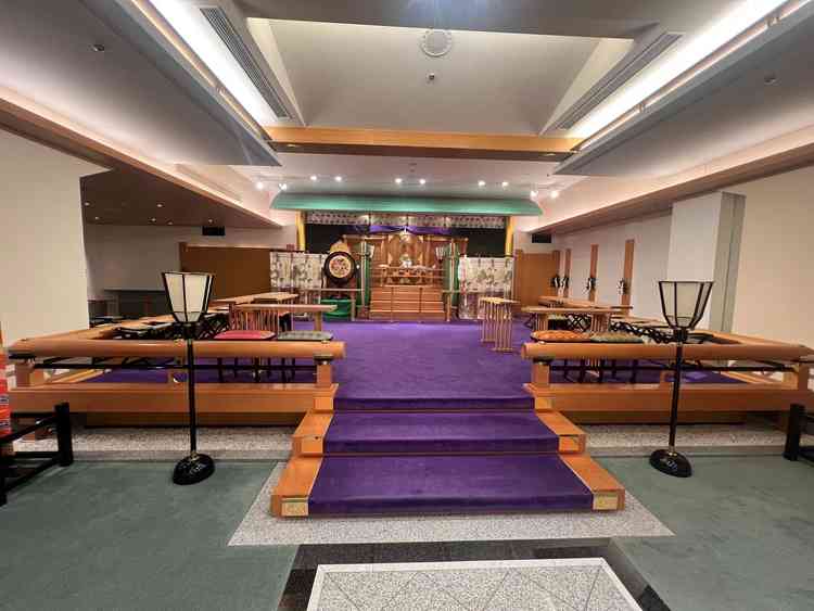 ホテル内でも神前式が挙げられ、祀られているのは東京大神宮の縁結びの神様というお話でした。