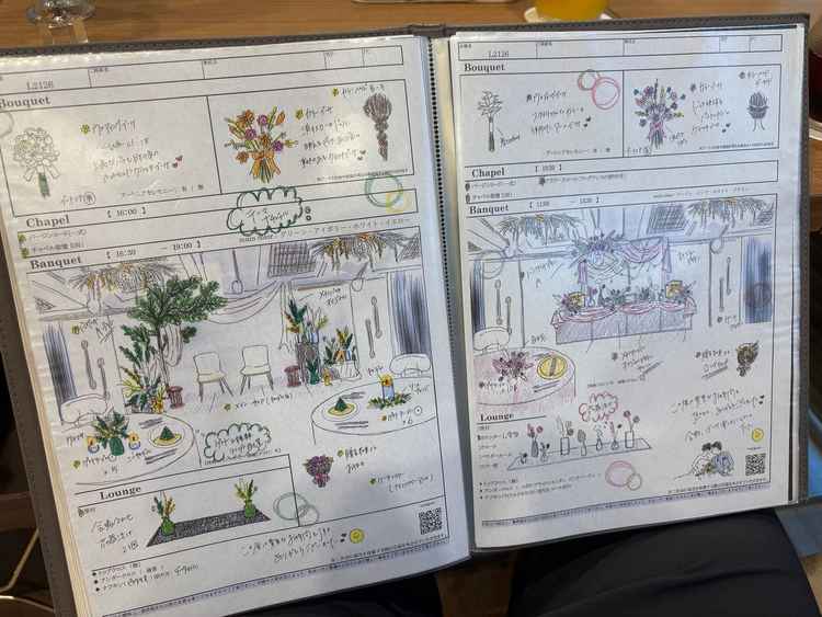 花のデザイン提案についての説明もイメージがわきました。
