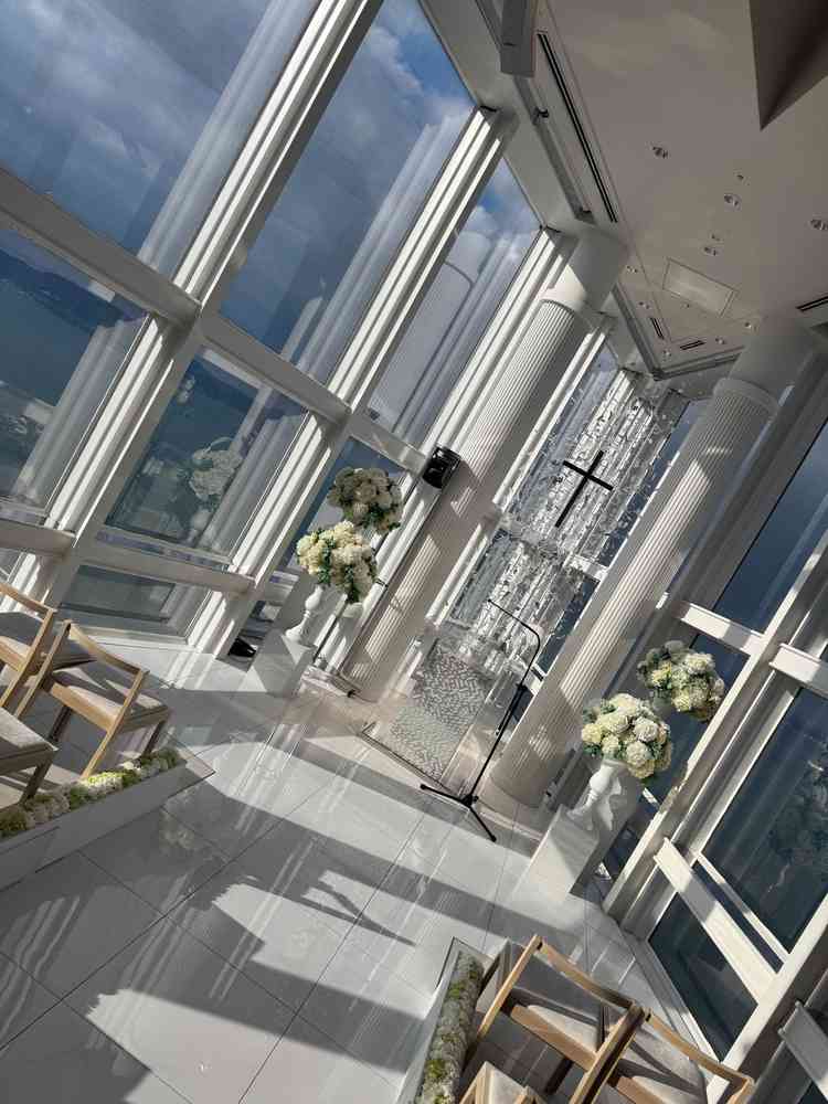 景色が最高なチャペル1ヶ所目