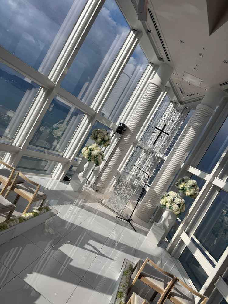 景色が最高なチャペル1ヶ所目