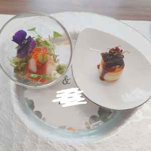 和洋折衷なコース料理の前菜