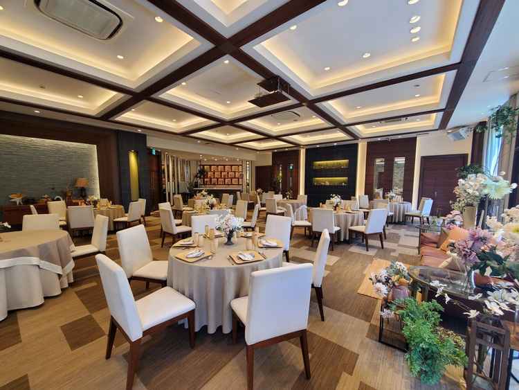 披露宴会場のもう一つです。落ち着いた雰囲気です。