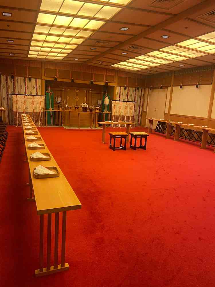 神前式の会場。