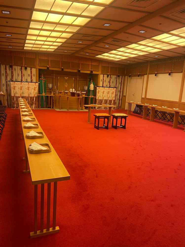 神前式の会場。