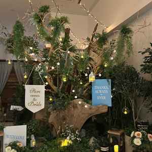 披露宴会場に入るまでの通路にあったが、素敵なスペースだった子供も遊ばせれそうだった。