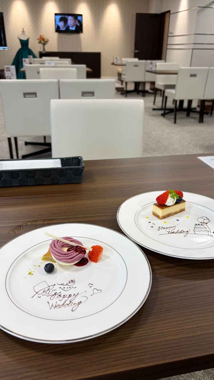 試食のスイーツ