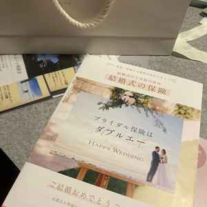 ブライダル保険を知らず、こんなものもあるんだな思いました。