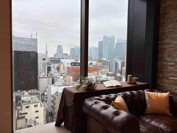 東京タワーをはじめ都内の眺望が抜群のロケーションでした。