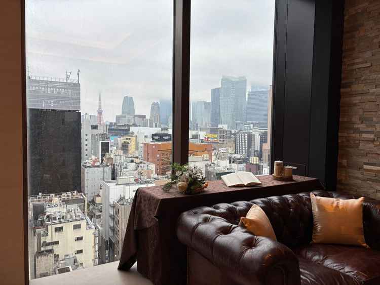 東京タワーをはじめ都内の眺望が抜群のロケーションでした。