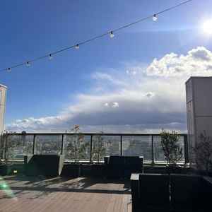 屋上テラス。晴れていたら使いたい。