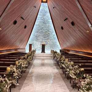 チャペルです。調光ができて、とても雰囲気がありました。