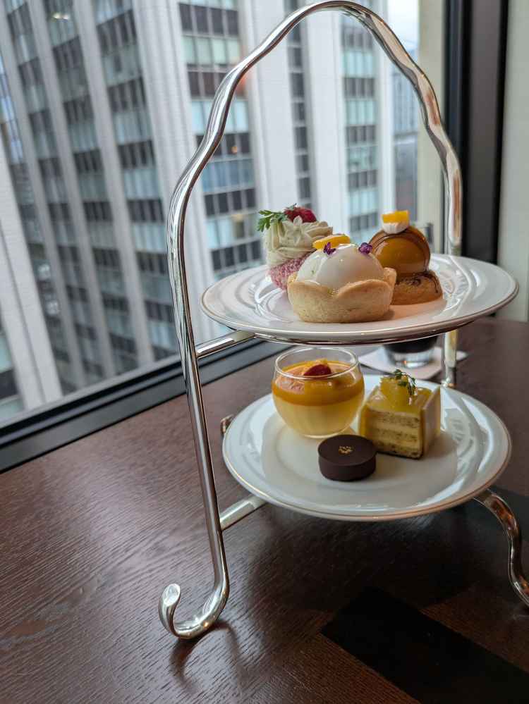 試食としてアフタヌーンティーをいただいた。とてもおいしかった