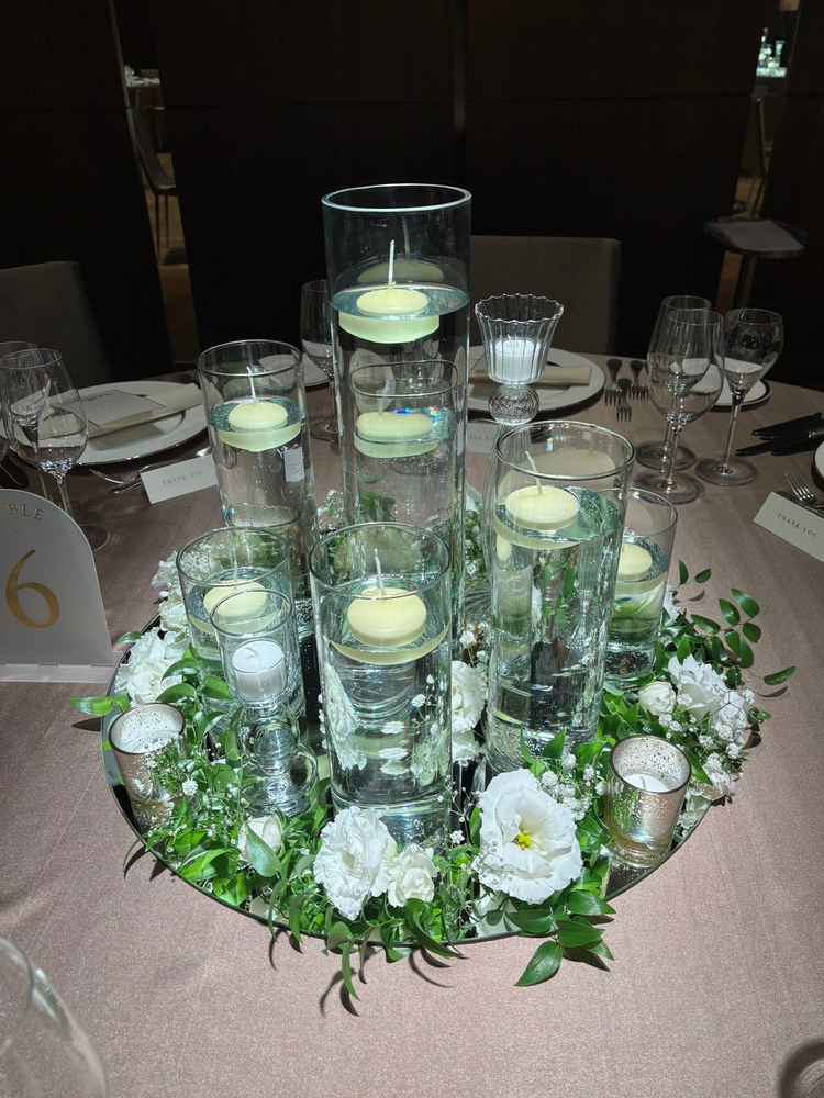 洗練された装花