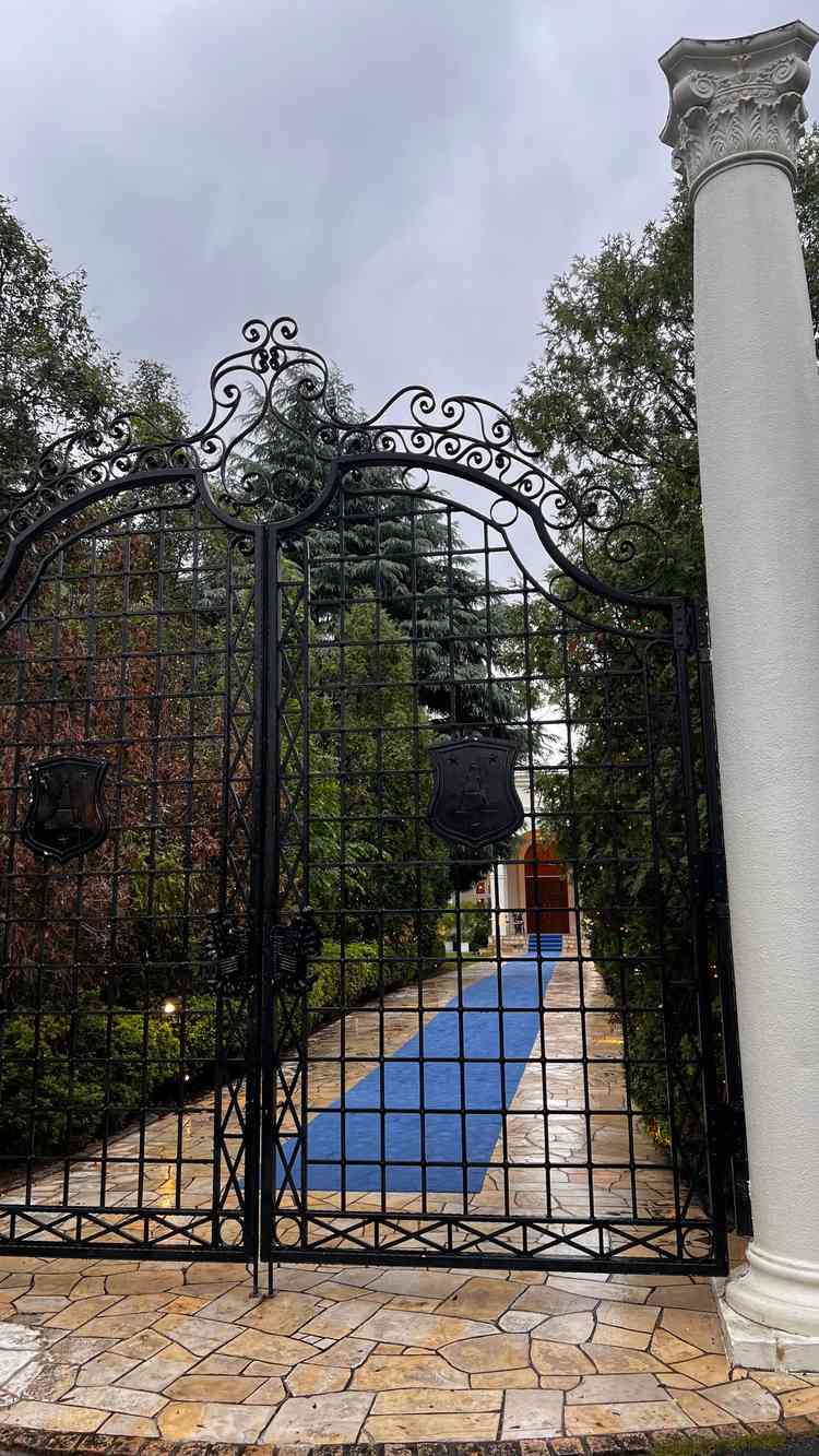 青い絨毯が見え、海外のような雰囲気に期待感が高まりました。