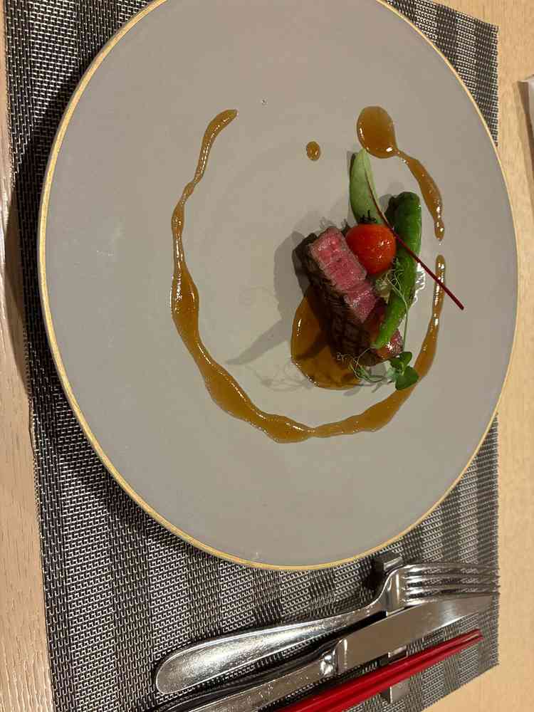 和牛の試食をした。