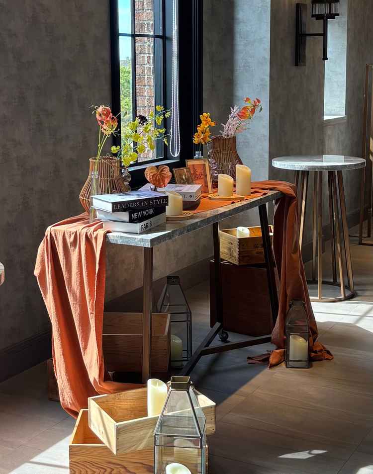 装花イメージ。窓から光も入るのでとても明るい雰囲気でした。