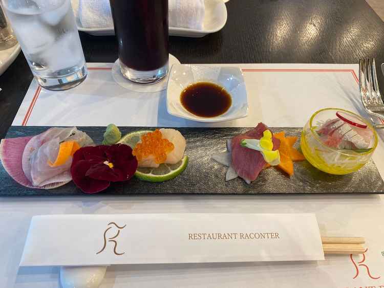 試食でいただいたお料理はすべて美味しかったです。お刺身では、特にマグロが自慢のようです。