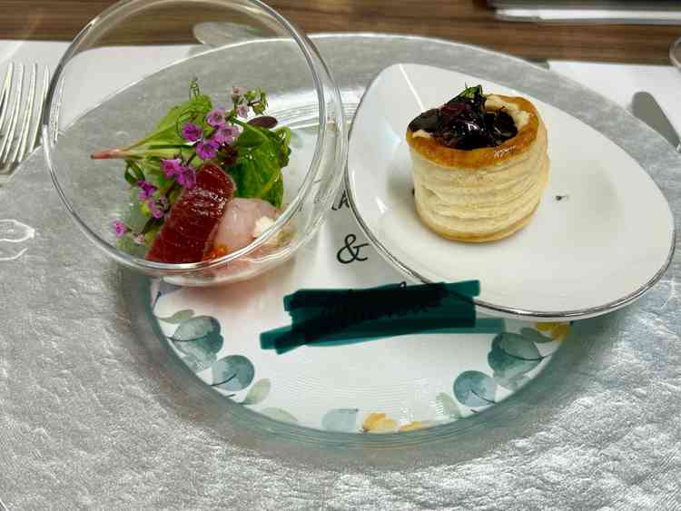 フェアで試食させて頂いたコース料理です。(前菜)