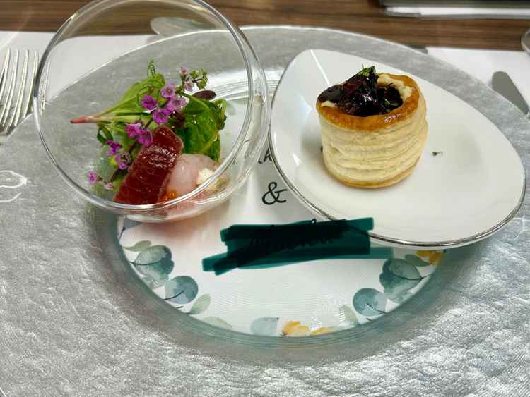 フェアで試食させて頂いたコース料理です。(前菜)