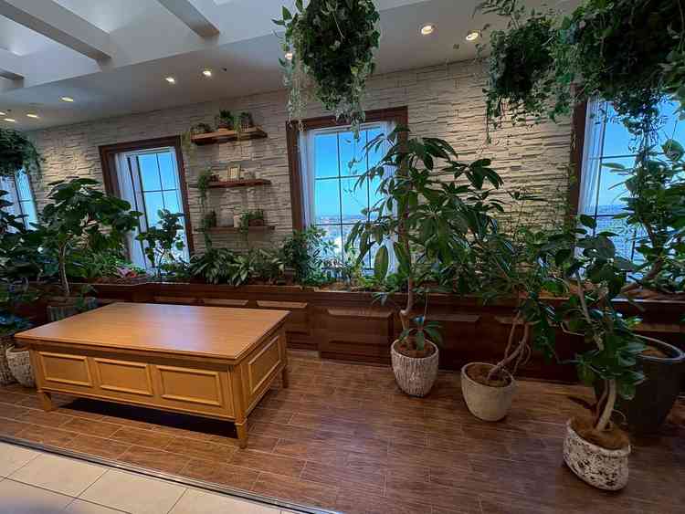 披露宴会場（カトルセゾンガーデン）のインナーガーデン