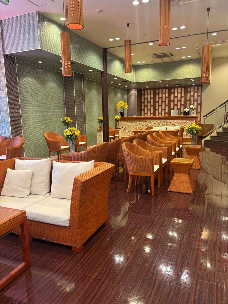 ゲストを迎える空間がもとても素敵でした。待っている間もくつろいでいただけると感じました。