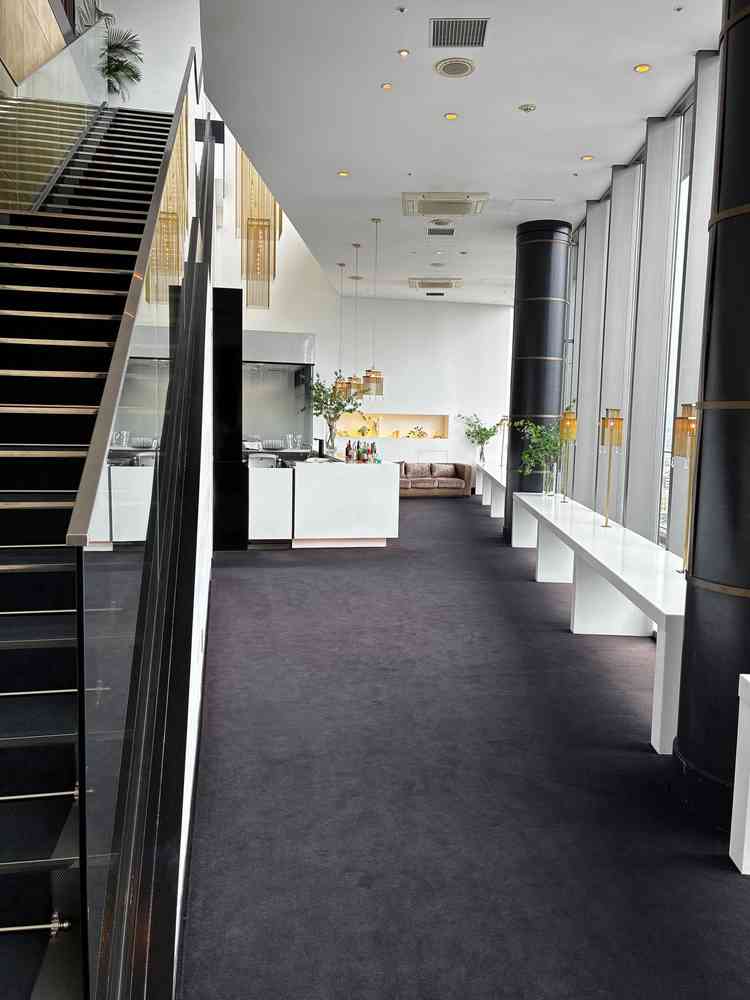 披露宴会場横にあるゲストフリースペース