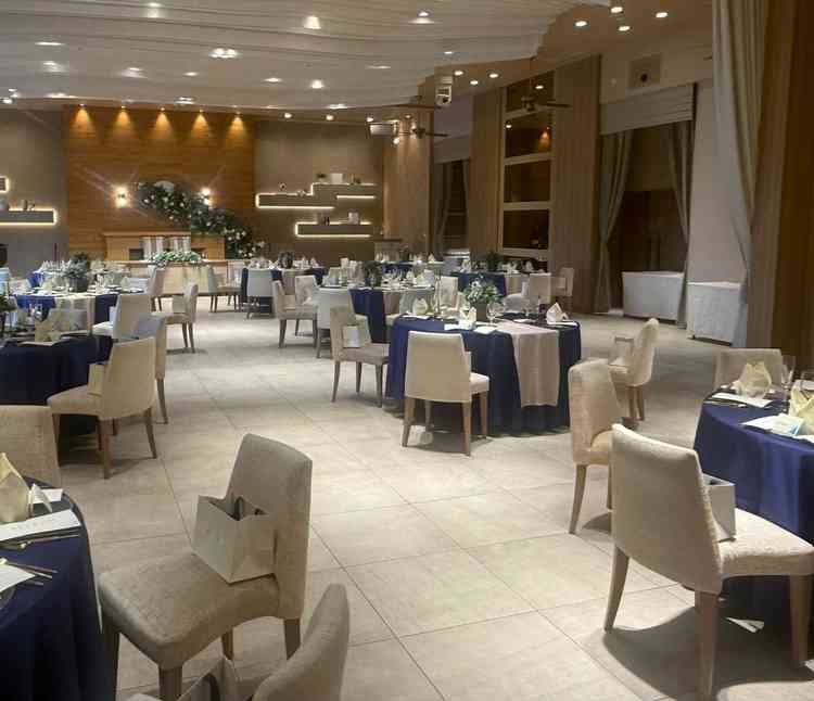 アットホームな印象を受ける披露宴会場でした。