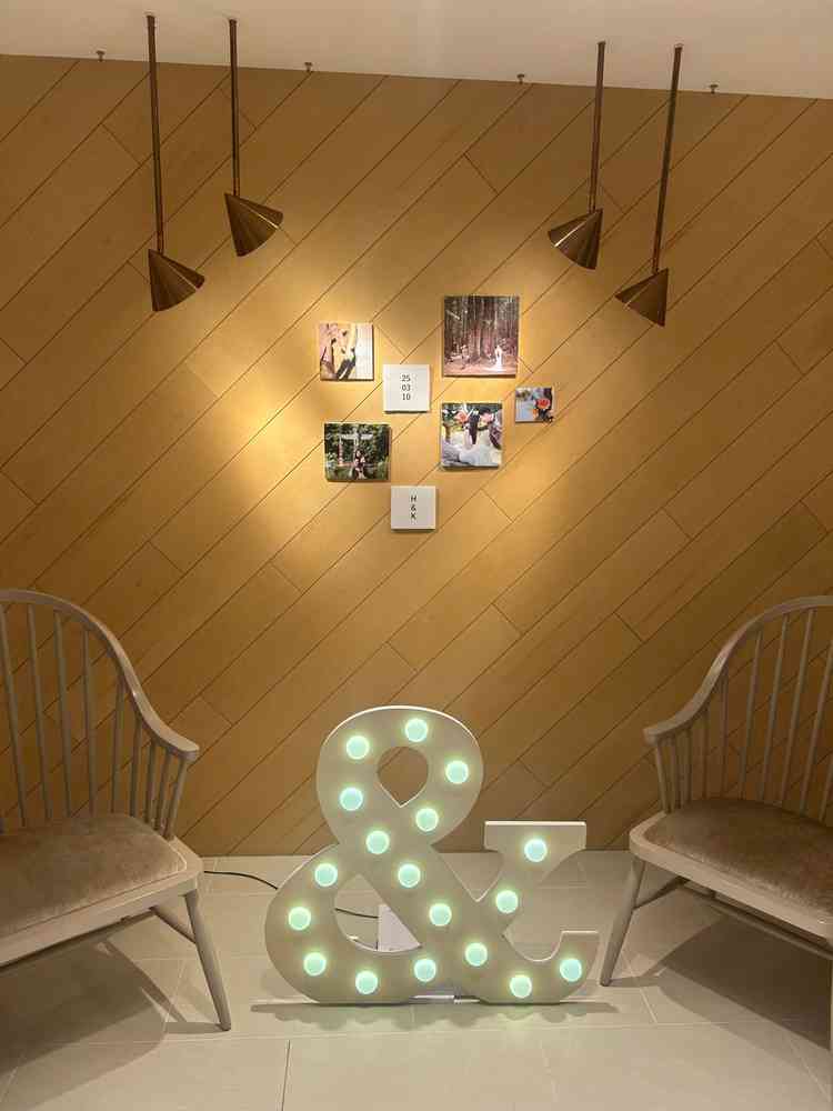 ウェルカムボード（サンプルのため個人情報なし）