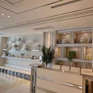 チャペル手前の待機スペース