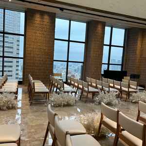 チャペルからの眺望。この日は雨でした。