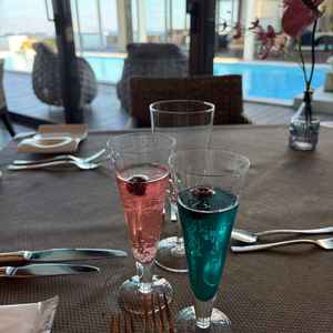 NO.3のお部屋で試食をした際出てきた食前ドリンク。