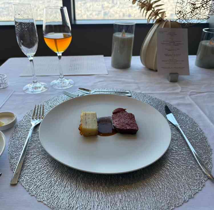 試食でいただいたコース料理。とても美味しかった。