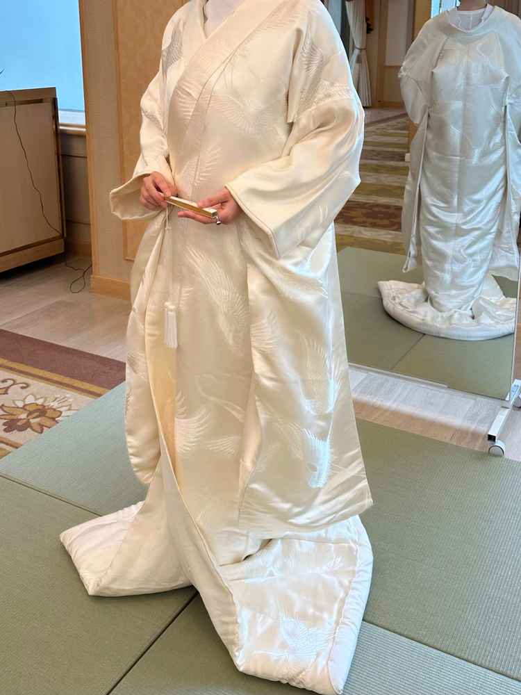 和装体験もさせてもらいました。憧れていたのでとても気分が高まりました。
