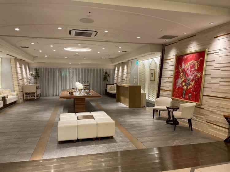 披露宴会場のウェルカムルームです。