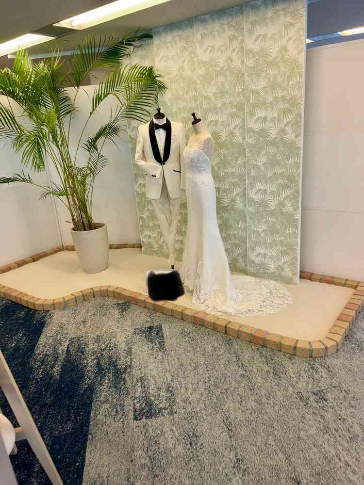 式場で取り扱うドレスを実際に見る事が出来てよかった。