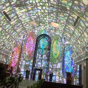 挙式会場のプロジェクションマッピングの迫力がすごかったです。