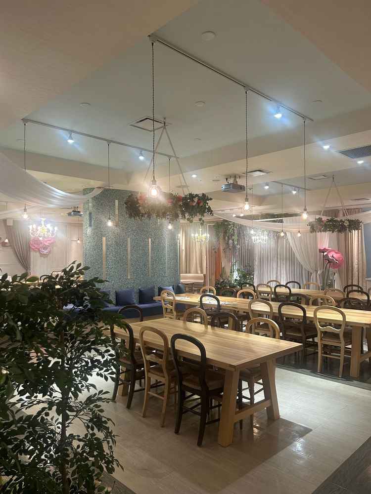 ゲストの待合室。写真スポットがある。