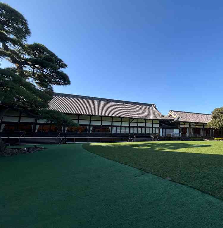 庭が綺麗で、開放的です。