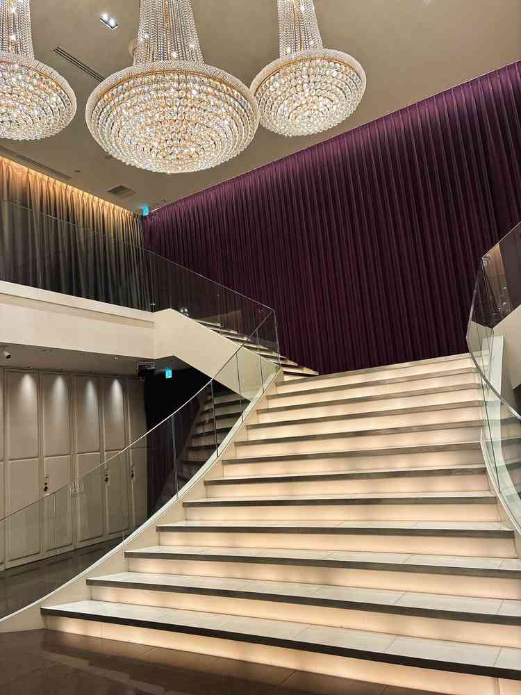 天高のある階段。集合写真も撮れる