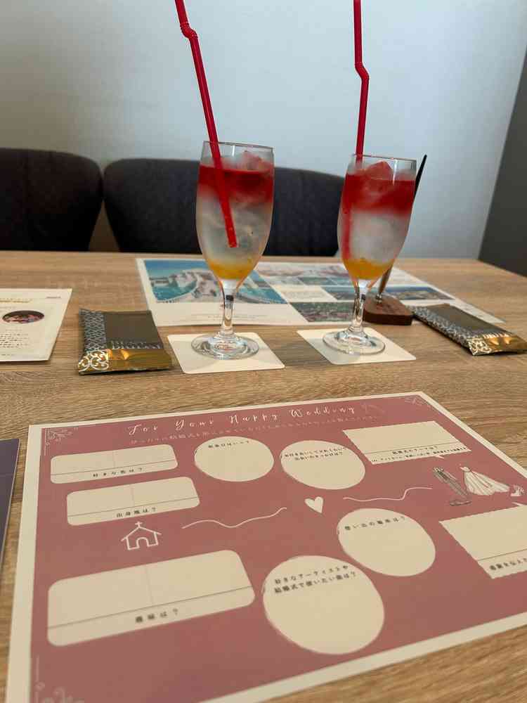 最初にアンケートを記入し、その回答に沿ってプランナーの方と話を進めて人柄を知っていただきました。