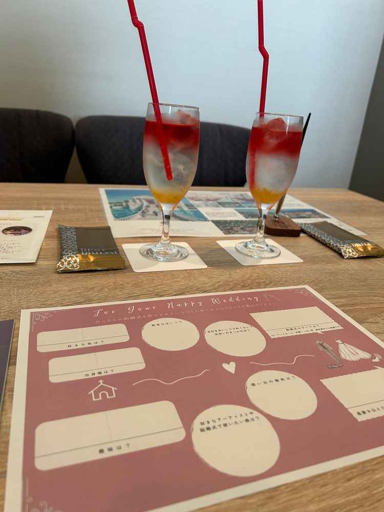 最初にアンケートを記入し、その回答に沿ってプランナーの方と話を進めて人柄を知っていただきました。