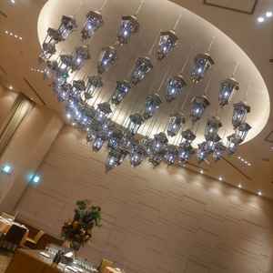 天井のシャンデリアが魅力でした