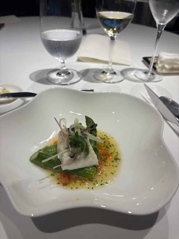 試食会のメイン料理(真鯛)です。お魚がふんわりしていて、美味しかったです。