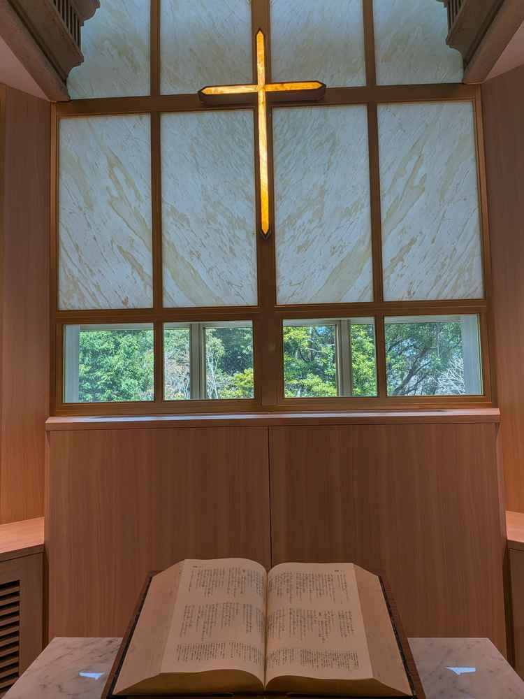 チャペルはイタリアの建造物をイメージしているそうです。