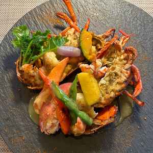 試食のオマール海老。色んなとこでオマール海老食べたが、ここが1番大ぶりで歯応えあって美味しかったです