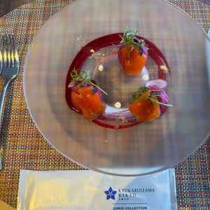 試食前菜、信州サーモン