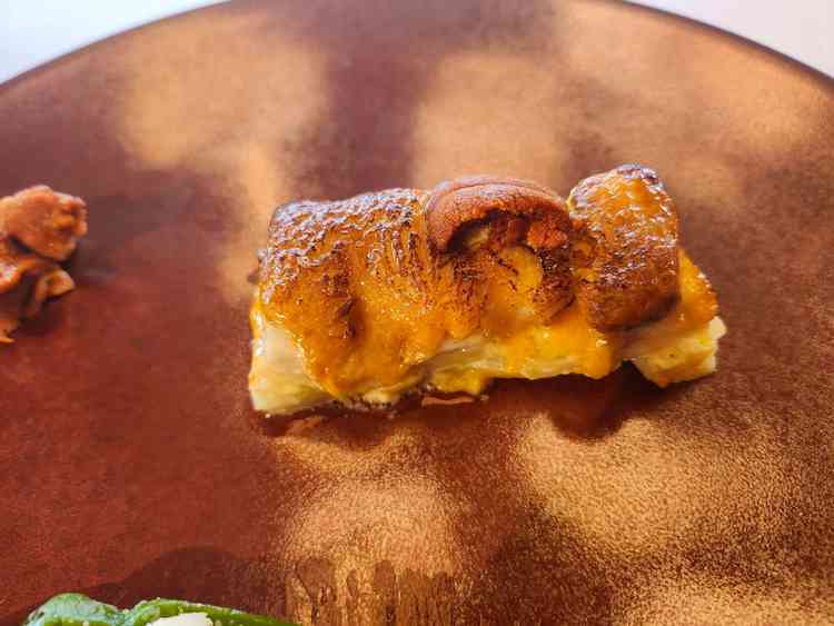 当日試食させてもらった料理の一つです。料理の評判がいいだけあり、どれもとても美味しかったです。