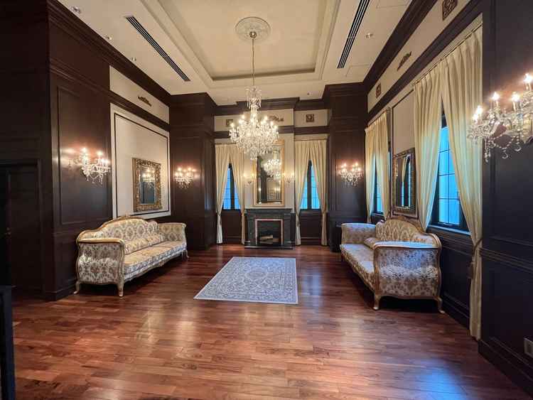 挙式会場前の待合場