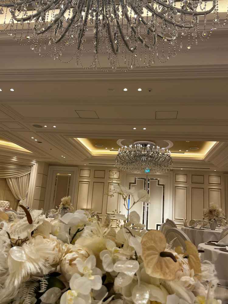 新郎新婦席目線です。実際の式のイメージが少し湧きました。